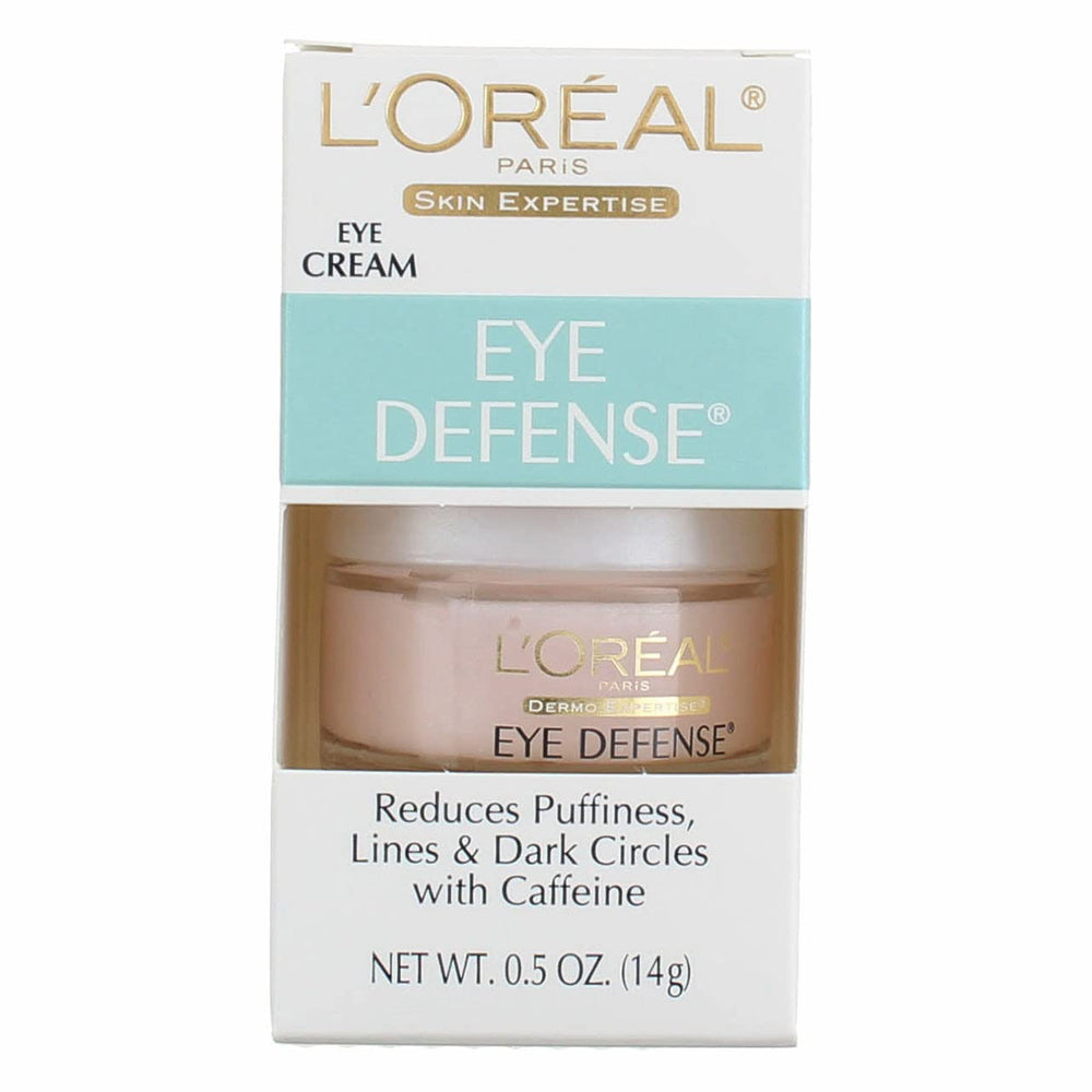 L’Oréal Paris Gel défense yeux – Bouteille visible, hydratation légère immédiate.