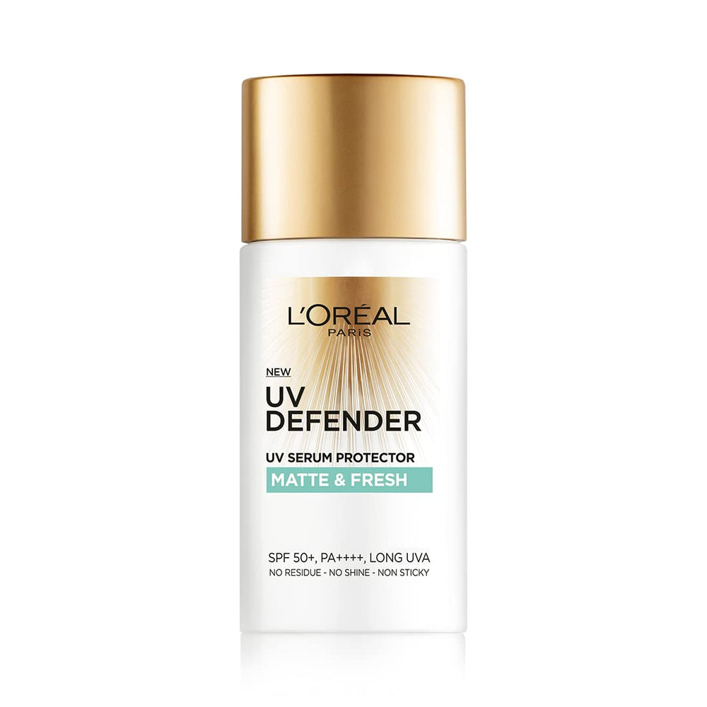 L’Oréal Paris écran solaire pack-shot, crème matte pour peau sans brillance.