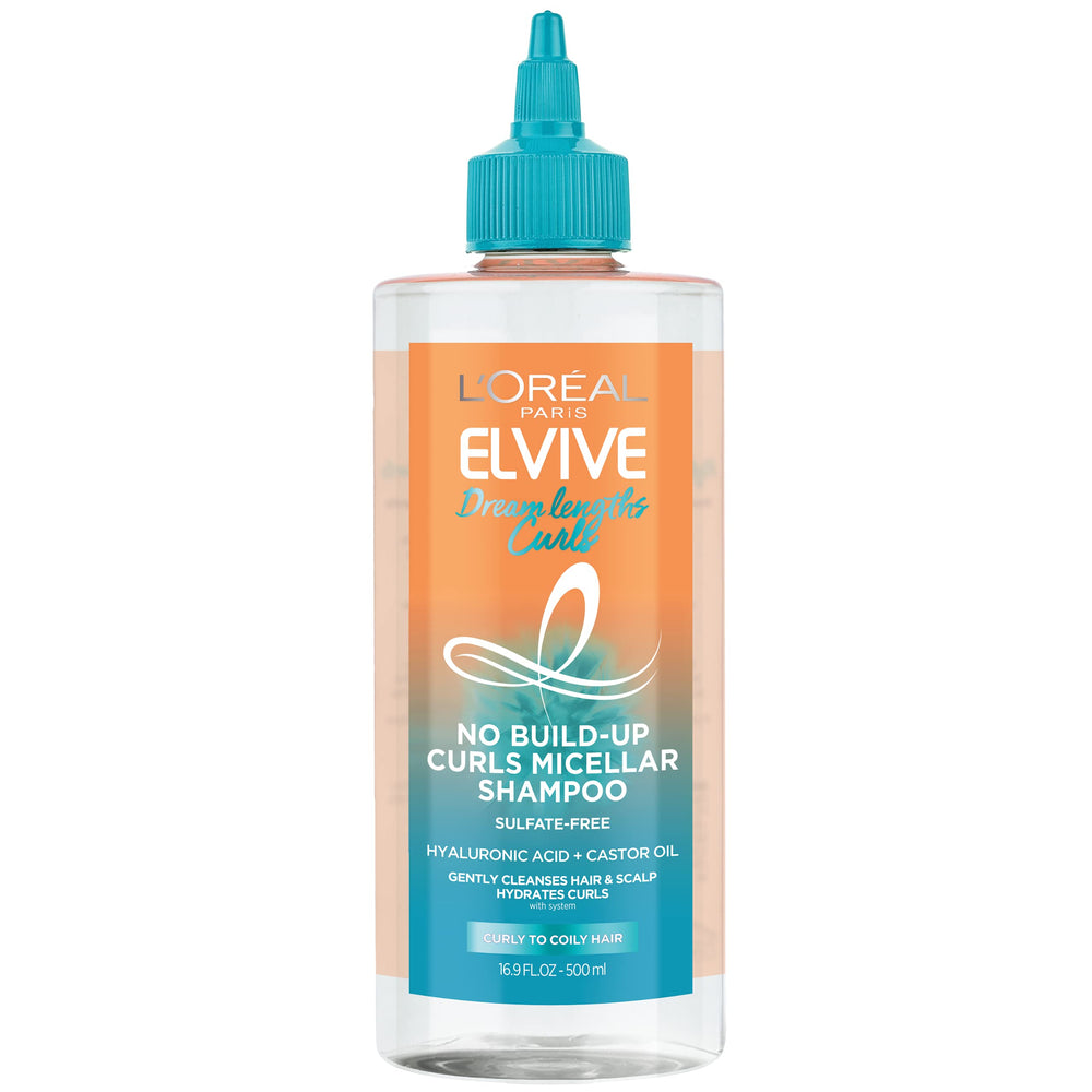 Shampooing micellaire Dream Lengths Curls de L’Oréal Paris, nettoie sans assécher les boucles.