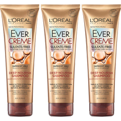L’Oréal Paris EverCreme: la bouteille montre une hydratation légère pour cheveux secs.