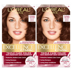 L’Oréal Paris Excellence Crème — système triple soin, couleur durable et protection des cheveux.