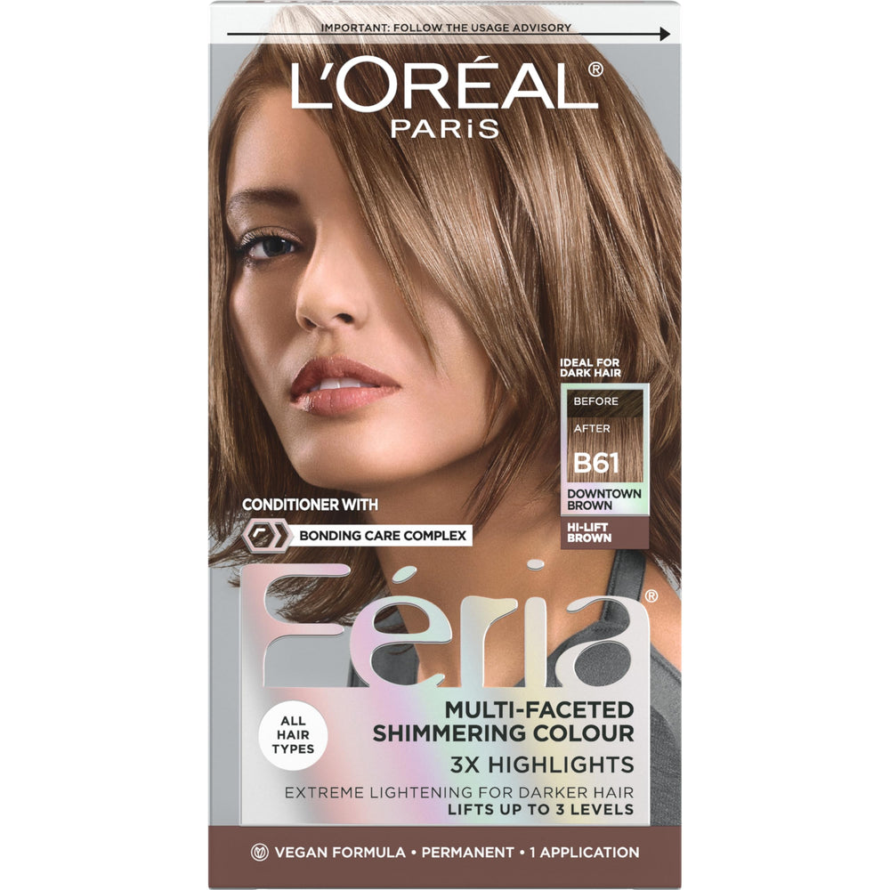 L’Oréal Paris Feria brun-centre-ville – couleur brillante et reflets multi-dimensionnels