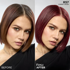 L’Oréal Paris Feria après coloration, complexé soin liant pour cheveux renforcés.