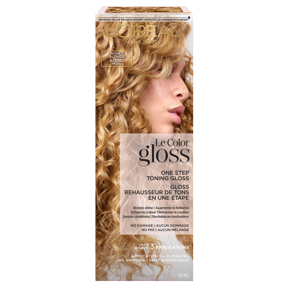 L’Oréal Paris gloss tonifiant en une étape, la bouteille prête pour brillance.
