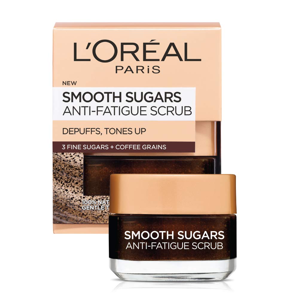 L’Oréal Paris Pure Sugar Gommage Café Kona pour le visage, resurfacant et énergisant.