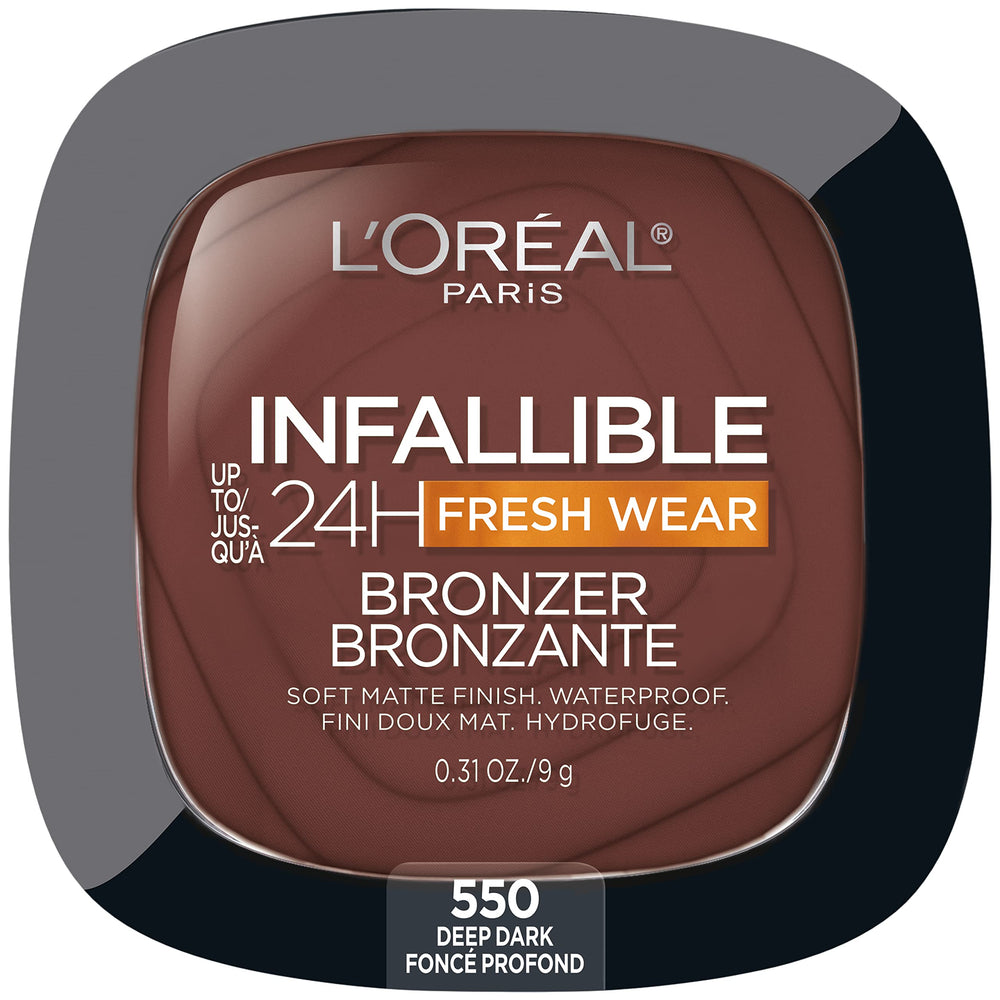 L'Oréal Paris Infallible Bronzer compact closed for travel and touch-ups
