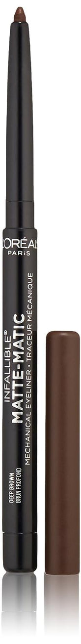 L’Oréal Paris Infallible Matte-Matic, crayon yeux, fini mat et longue tenue.