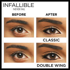 L’Oréal Paris Infallible Never Fail, couleur riche et crème pour un regard profond.