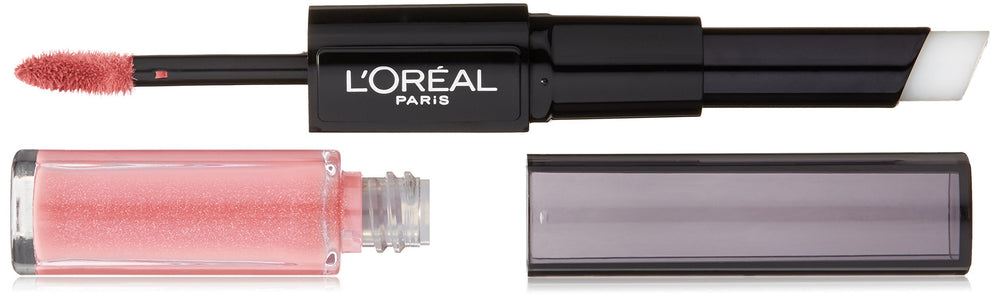 L’Oréal Paris Infallible Pro Last 2 Step Rouge à Lèvres, application couleur flamboyant flamingo, tenue longue durée.