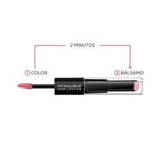 Texture hydratante de L’Oréal Paris Infallible Pro-Last Cherry Noir – application fluide.