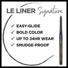 Texture fluide du L’Oréal Paris Le Liner Signature facilite une glisse sans effort.