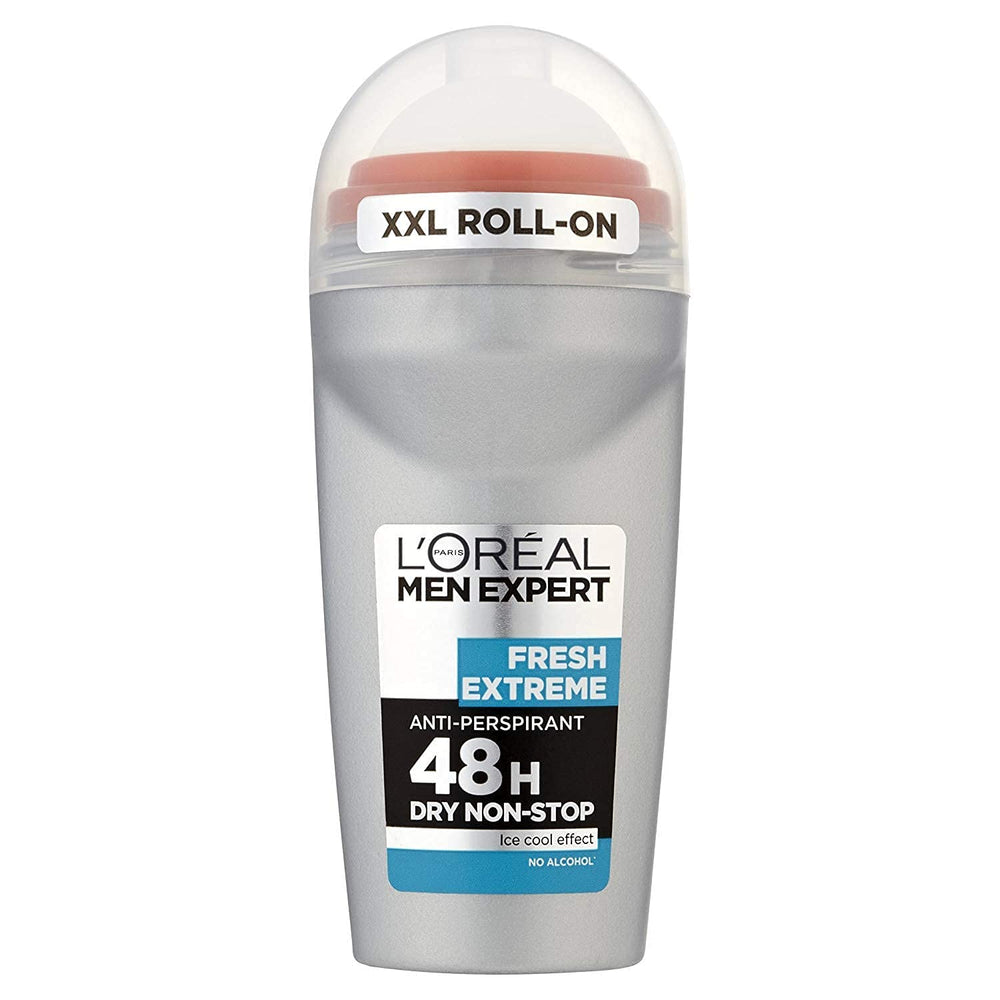 L’Oréal Paris Men Expert Fraîche Extrême – roll-on bouteille 50 ml, protection durable.