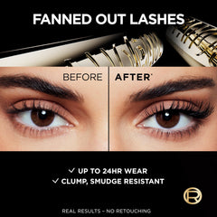 L’Oréal Paris Panorama Mascara – application fluide du coin interne au coin externe.