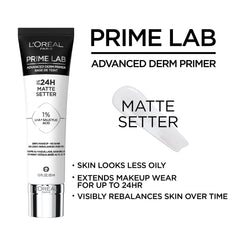 L’Oréal Paris Prime Lab Matte Setter – échantillon de texture montrant lissage et brillance réduite