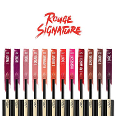Rouge Signature I Rule teinte nude rose pour fini naturel et élégant.