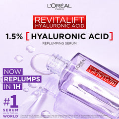 Sérum Revitalift Filler Plus HA, gouttes visibles, absorption rapide et texture légère.
