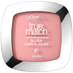 L’Oréal Paris True Match Blush: texture poudre soyeuse pour un teint naturel.