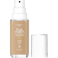 L’Oréal Paris True Match, bouteille avec pompe pour une application précise et propre.