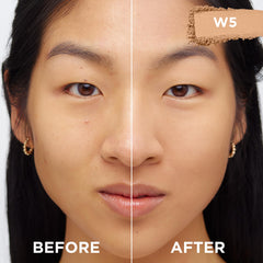 Teinte W5 Medium de True Match pour un teint homogène et fidèle.