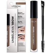 Gel sourcils Unbelieva-Brow de L’Oréal Paris, brosse précise pour un trait net et défini.