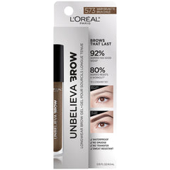 L'Oréal Paris Unbelieva-Brow brun chaud test couleur sur poils pour fini naturel