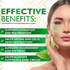 Lorelis Lab patchs yeux thé vert – texture gel rafraîchissante et apaisante