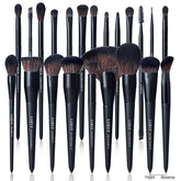 Ensemble LORYP pinceaux maquillage noir 21 pièces – accessoire polyvalent pour teint parfait.