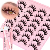 Losha cils manga à pics – aperçu de 14 paires prête à un look manga doux et naturel.