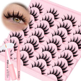 Losha Cils Manga Spiky : 14 paires pour un regard manga unique et net.