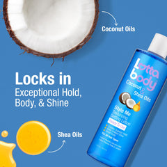 Lottabody lotion texturisante sur les mains démontrant la facilité d'application.