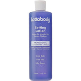 Lottabody Setting Lotion – bouteille élégante pour une brillance satinée durable.