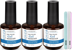 Dissolvant gel Louinstic en flacons de 15 ml, pratique à domicile.