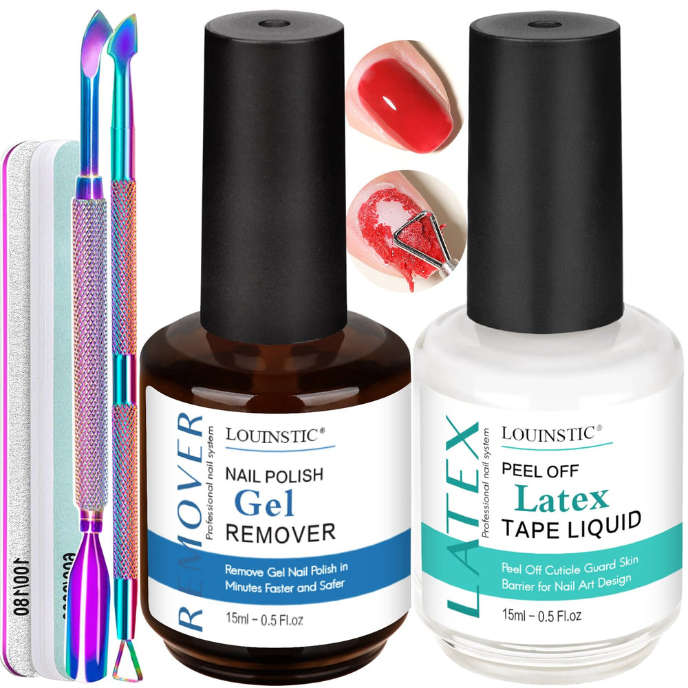 LOUINSTIC dissolvant gel autour de l’ongle pour un retrait net et rapide