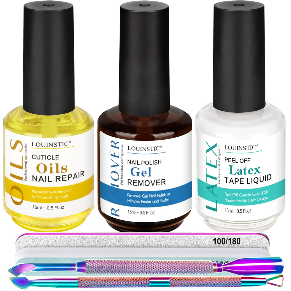 Dissolvant gel Louinstic – flacon prêt au retrait rapide du vernis gel