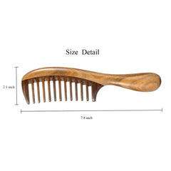 Le peigne Louise Maelys bois santal prise ergonomique pour démêlage confortable.