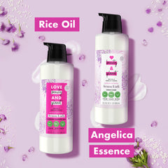 Love Beauty and Planet arôme angelique subtil, parfum naturel lors du soin.