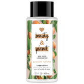 Love Beauty And Planet: bouteille d'hydratation au karité et santal, parfum délicat.
