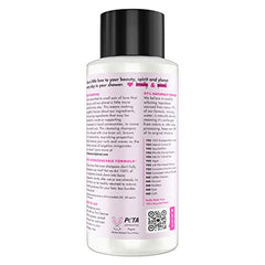 Love Beauty And Planet Shampoing lait riz angelica-goutte: versement fluide pour une mousse douce.
