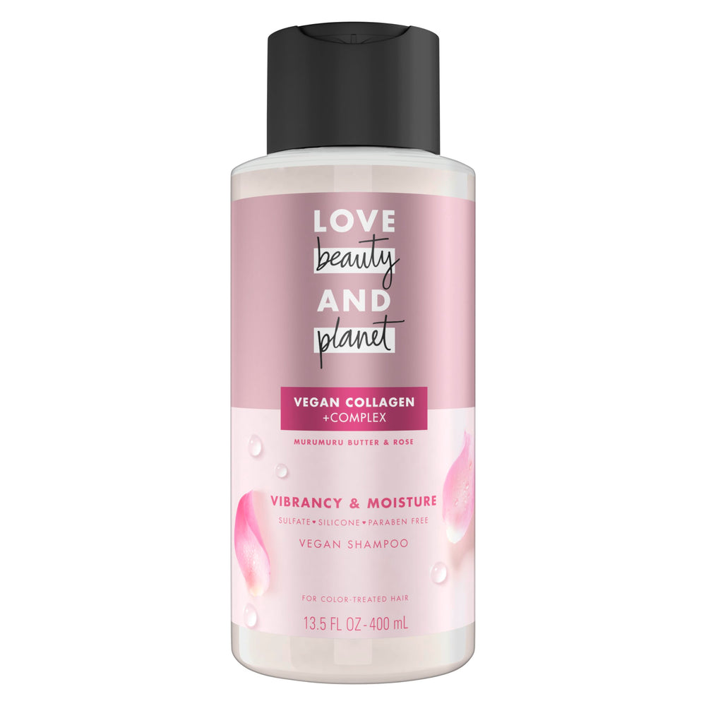 Love Beauty And Planet shampoo bouteille murumuru rose: soin vegan pour couleur éclatante et douceur