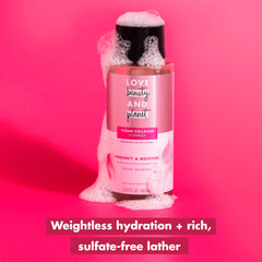 Love Beauty And Planet shampoo mousse douceur: application facile pour cheveux colorés