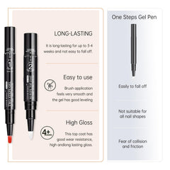 Love Easy top coat vernis gel, brillance durable sans traces.