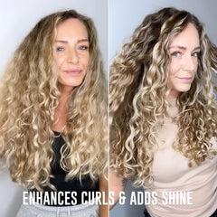 Application du gel sur cheveux humides pour une définition durable