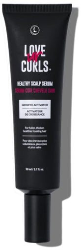 Love Ur Curls Serum, flacon-pompe, hydrate le cuir chevelu en profondeur.