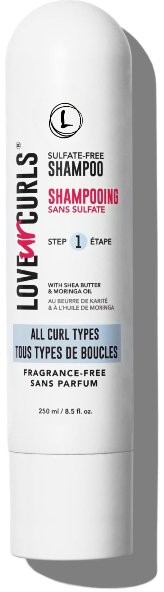 Love Ur Curls Shampoing sans parfum, nettoie en douceur tout en préservant les huiles naturelles.