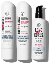 Love Ur Curls shampoo sans parfum, douceur et définition des boucles.