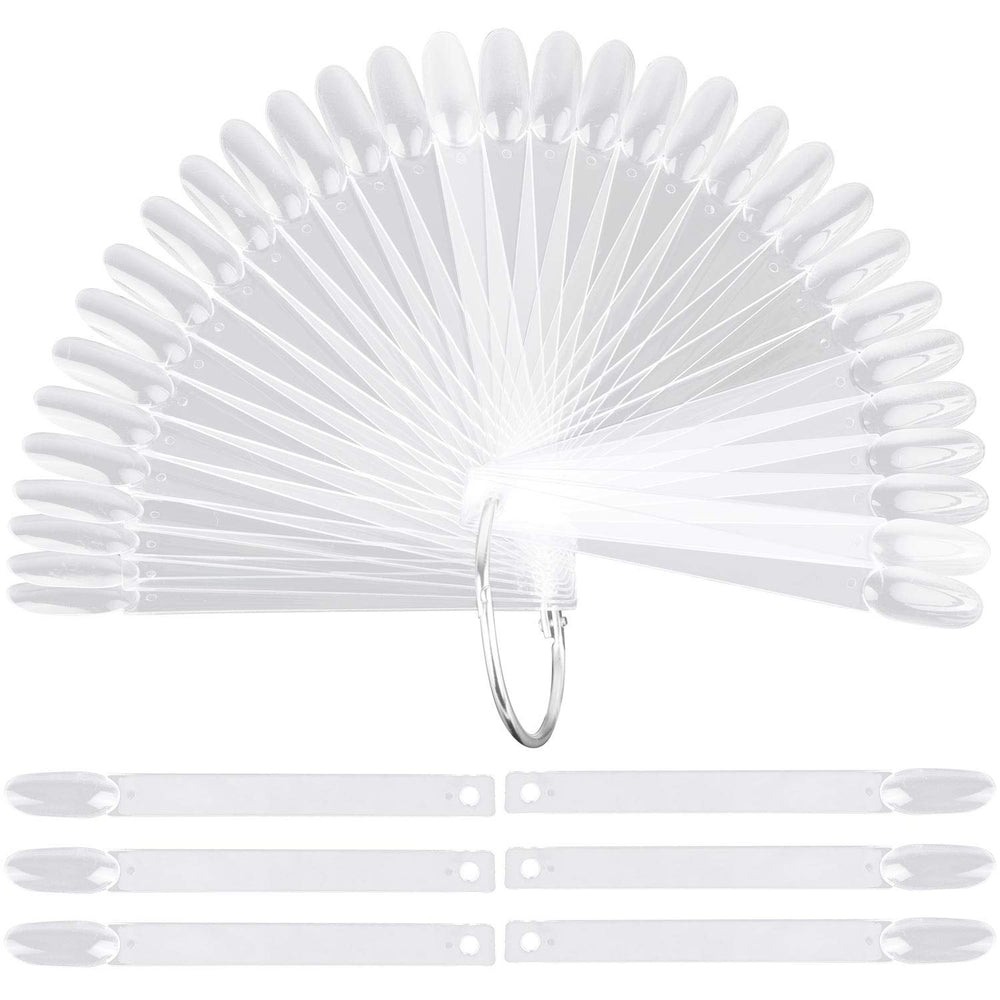 LoveBB échantillons d’ongles ovales sur anneau métallique pour comparer les couleurs.