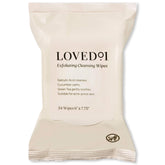 Loved01 cleansing wipes packshot for blemish-prone skin.