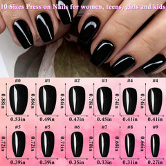 Ongles coffins brillants LoveOurHome en 24 couleurs disponibles