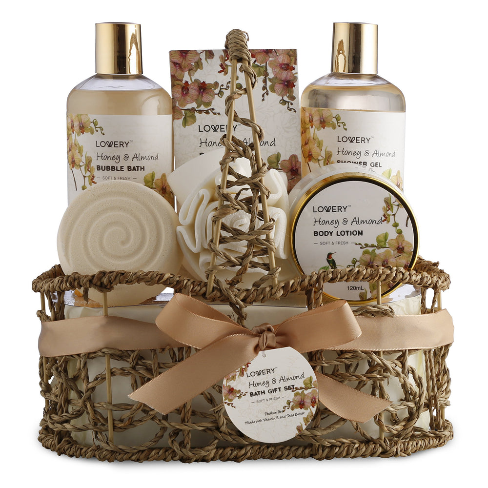 LOVERY coffret spa miel et amande prêt à offrir comme cadeau raffiné