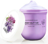 Lovery flacon crème corps lavande-lilas pour hydratation douce et parfum relaxant